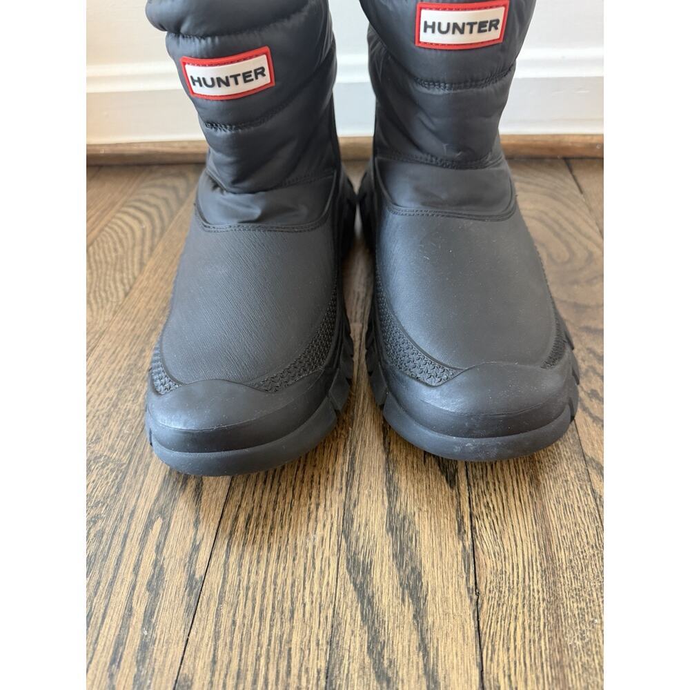 Hunter Intrepid Insulated Warm Snow Short Womens Boots Black US Sz 9 NEW $165 - Picture 8 of 11
